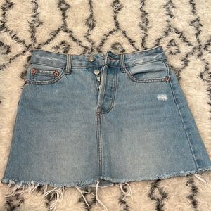 Berksha denim light mini skirt